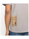 back logo patch short sleeve tshirt gray - TEN C - BALAAN 3