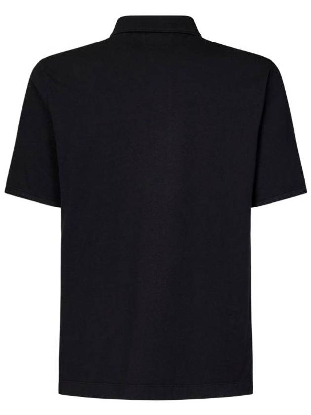 Pocket Polo Shirt Black - CP COMPANY - BALAAN 4