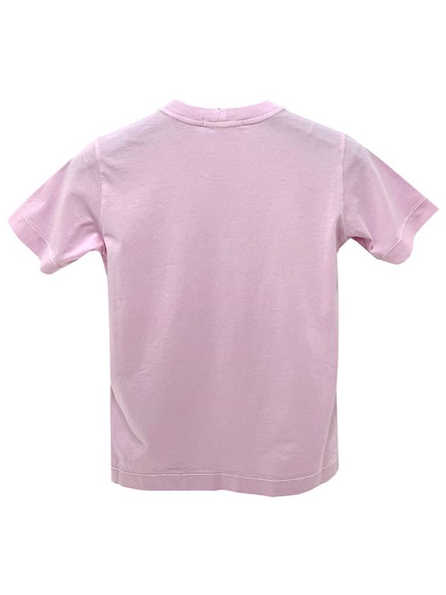 Kids Logo Patch Pocket Short Sleeve T Shirt 6 8 Pink 801620347 V0080 - STONE ISLAND - BALAAN 2