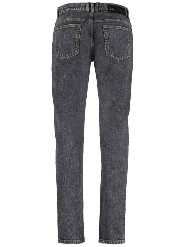 Denim Straight Jeans Blue - BALMAIN - BALAAN 3