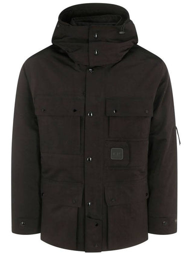 Metropolis Hooded Jacket Black - CP COMPANY - BALAAN 1