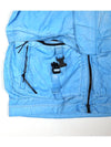 Men's MTTN Lens Wappen Goggles Hooded Jacket Light Blue - CP COMPANY - BALAAN.