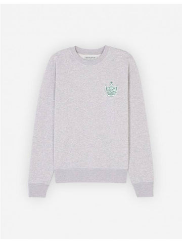 Logo Comfort Sweatshirt Grey - MAISON KITSUNE - BALAAN 1