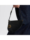 Saddle Rodeo Goatskin Pouch Bag Black - DIOR - BALAAN 7