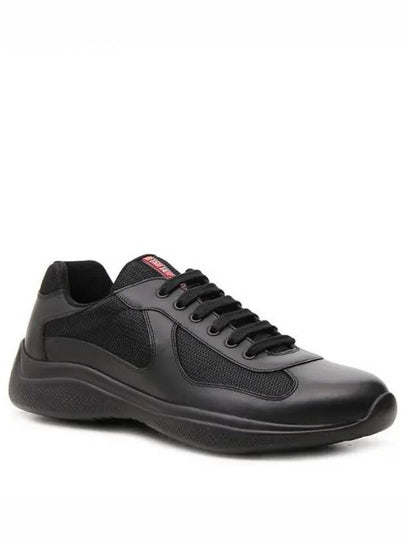 America's Cup Leather Low Top Sneakers Black - PRADA - BALAAN 2