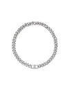 Triomphe Gourmette Rhodium Finish Necklace Silver - CELINE - BALAAN 1