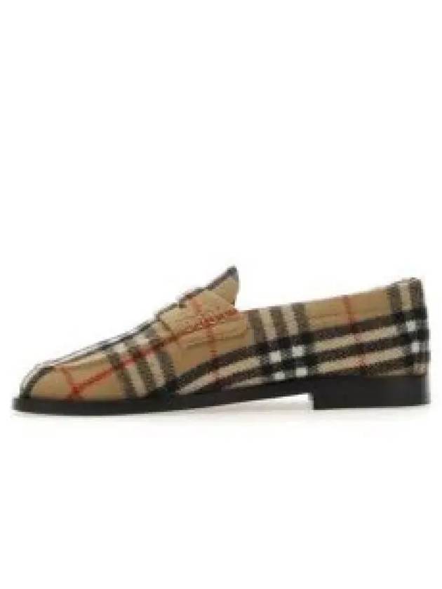 Checked Wool Loafers Archive Beige - BURBERRY - BALAAN 2