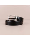 Horseshoe Buckle 30mm Reversible Leather Belt Black Brown - MONTBLANC - BALAAN 2