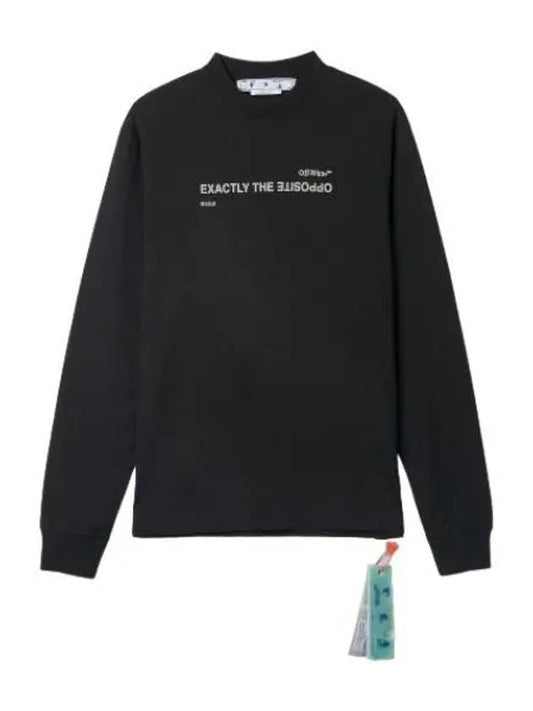 Logo printed sweatshirt black t shirt - OFF WHITE - BALAAN 1