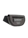 Olympia Horseferry Print Canvas Small Belt Bag Black Gray - BURBERRY - BALAAN 2