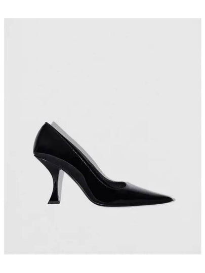 Viva Pointed Toe Leather Pumps Heel Black - BY FAR - BALAAN 2