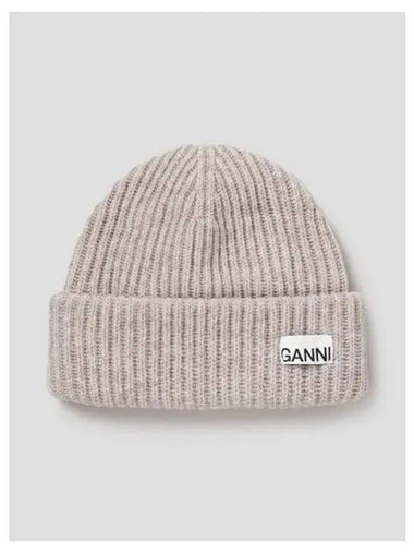 Structure Lip Beanie Beige Domestic Product GM0024090409079 - GANNI - BALAAN 1