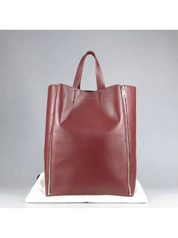 burgundy tote bag - CELINE - BALAAN 1