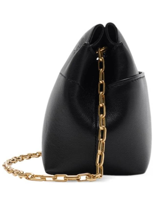 Snip Chain Leather Clutch Bag Black - BURBERRY - BALAAN 5