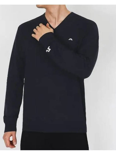 Men's Golf Lymann Knit Top Navy - J.LINDEBERG - BALAAN 2