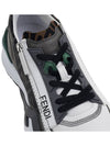 Flow FF Jacquard Leather Running Low Top Sneakers Grey - FENDI - BALAAN 9