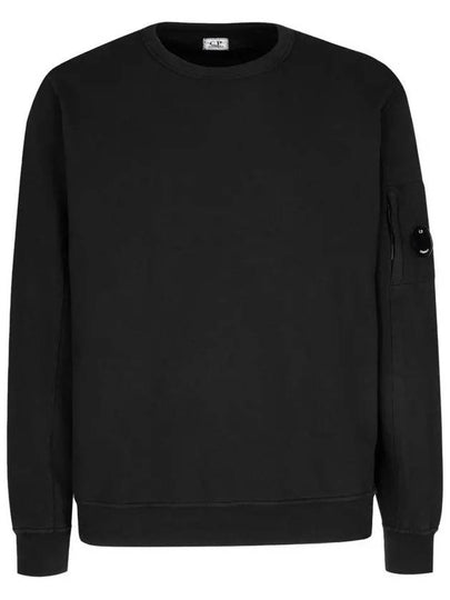 Lens Wappen Light Fleece Sweatshirt Black - CP COMPANY - BALAAN 2