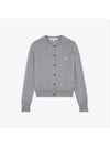 Baby Fox Patch Regular Cardigan Grey Melange - MAISON KITSUNE - BALAAN 4