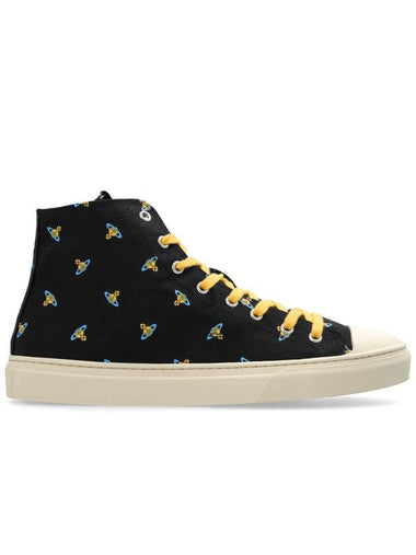 Vivienne Westwood Sneakers Plimsoll High Top, Women's, Black - VIVIENNE WESTWOOD - BALAAN 1