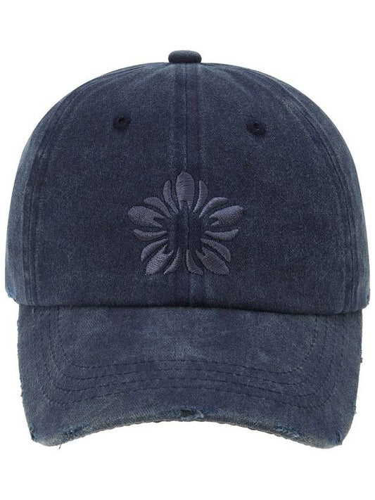 Mugung Embroidered Pigment Ball Cap Navy - ULKIN - BALAAN 1