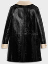 Babydoll Leather Single Coat Black - CELINE - BALAAN 3