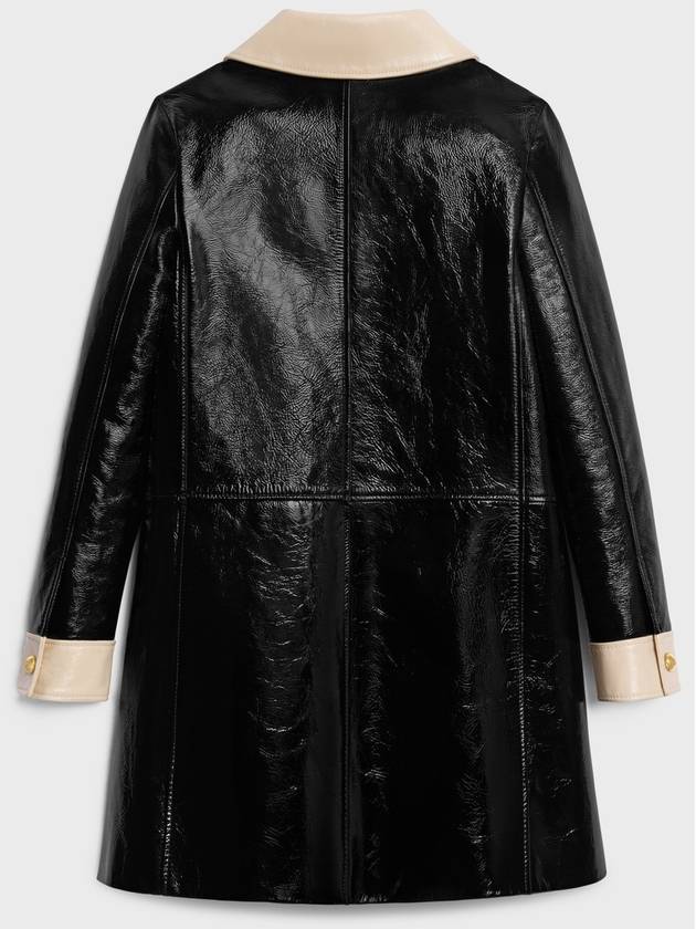 Babydoll Leather Single Coat Black - CELINE - BALAAN 3