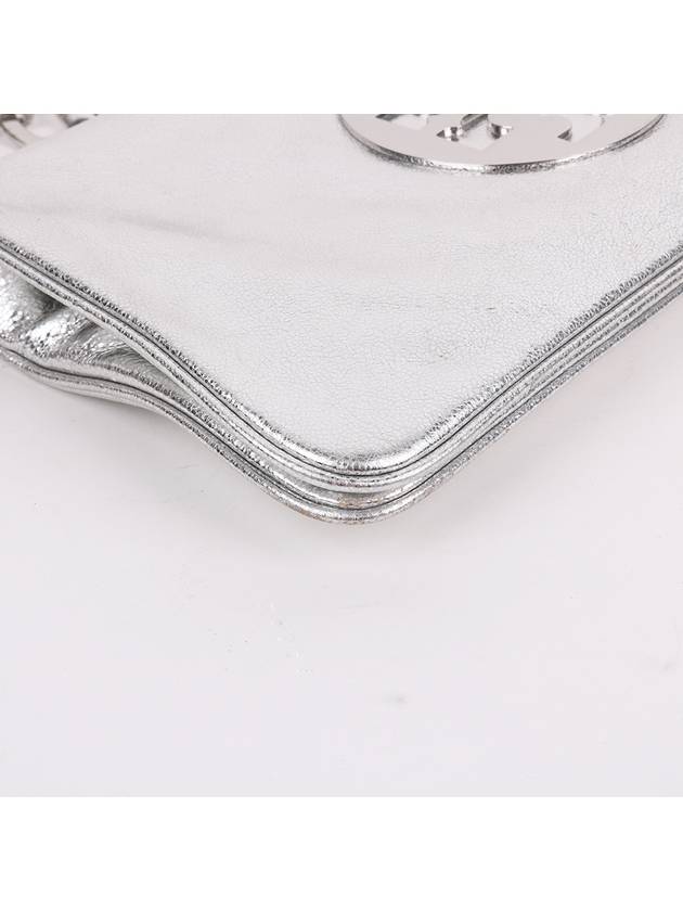 Amanda silver clutch and shoulder bag - TORY BURCH - BALAAN 8