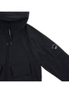 Lens Wappen Hooded Jacket Black - CP COMPANY - BALAAN 5