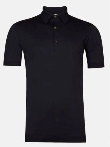 24 Adrian Navy Polo Knit - JOHN SMEDLEY - BALAAN 1