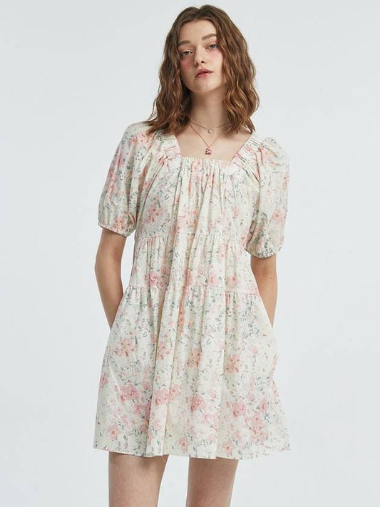 Off Shoulder Flower OnePiece Pink - MANAVIS7 - BALAAN 1