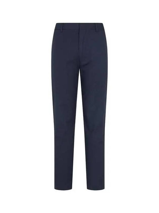 Solid Cotton Hidden Closing Pants Navy - PAUL SMITH - BALAAN 1