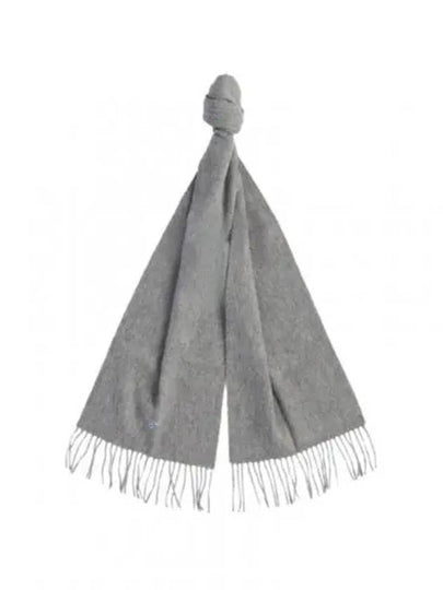 Plain Lambswool Muffler Light Grey - BARBOUR - BALAAN 2