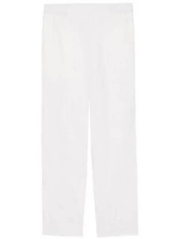 Straight fit banding pants white 271391 - AMI - BALAAN 1