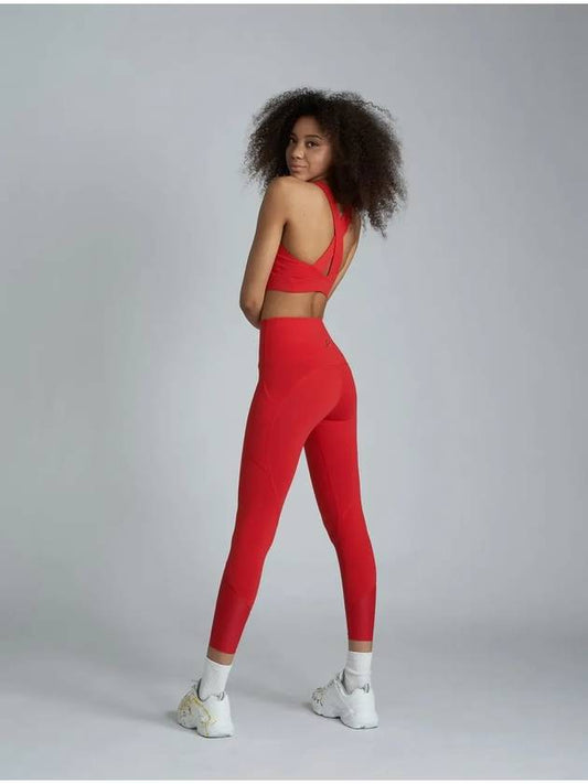 AW11PL01 Contour Support LeggingsRed - ATHPLATFORM - BALAAN 2