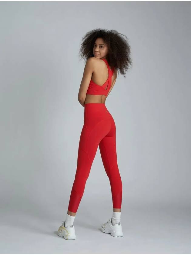 Contour Support Leggings Red - ATHPLATFORM - BALAAN 1