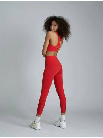 Contour Support Leggings Red - ATHPLATFORM - BALAAN 1