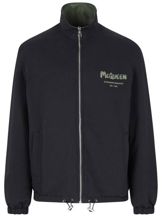 24 ss Cotone Nylon Jacket WITH MCQUEEN Graffiti Logo 766091QTAAR0519 B0651009628 - ALEXANDER MCQUEEN - BALAAN 2