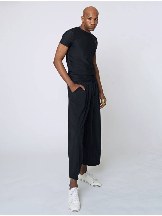 Tech Wide Pants Black - ATHPLATFORM - BALAAN 6