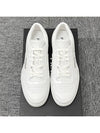 Downtown Triagle Logo Leather Low Top Sneakers White - PRADA - BALAAN 3