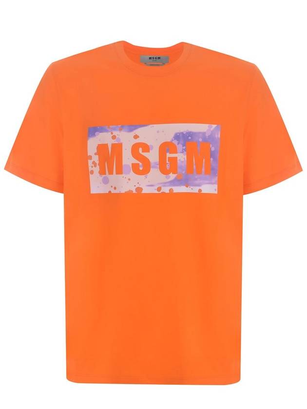 Short Sleeve T-Shirt 3640MM138 24700210 ORANGE - MSGM - BALAAN 2