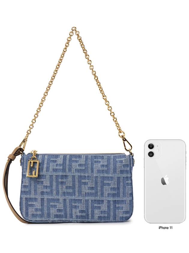 Baguette Pouch Bag Blue - FENDI - BALAAN 10