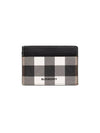 Check Print 2-tier Card Wallet Dark Burch Brown - BURBERRY - BALAAN 2