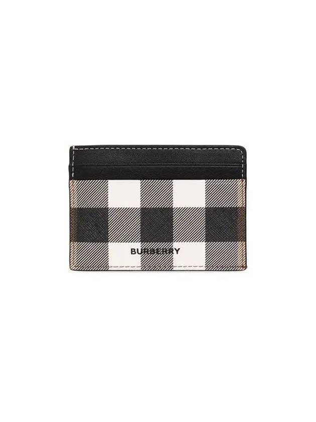 Check Print 2-tier Card Wallet Dark Burch Brown - BURBERRY - BALAAN 2