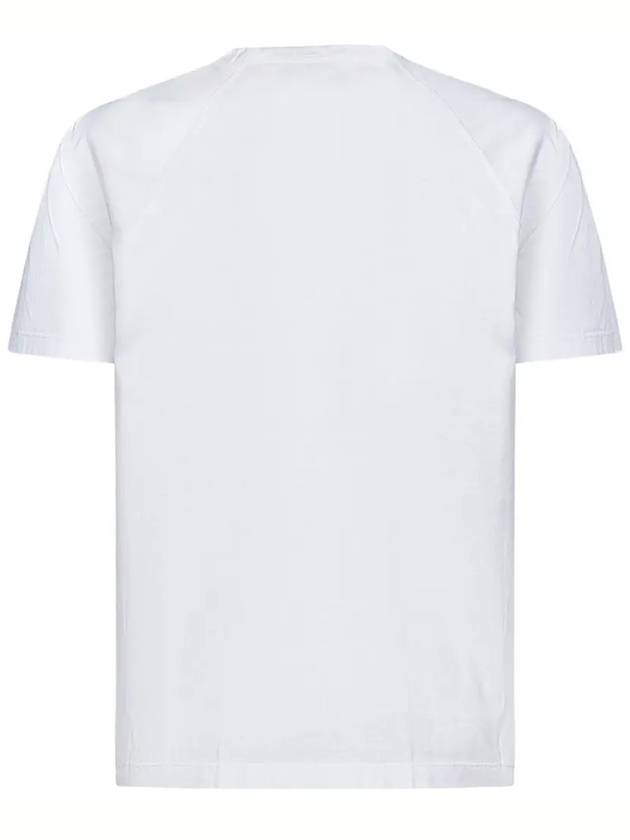 Logo Print Short Sleeve T-Shirt White - CP COMPANY - BALAAN 3