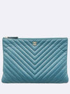 blue clutch bag - CHANEL - BALAAN 2