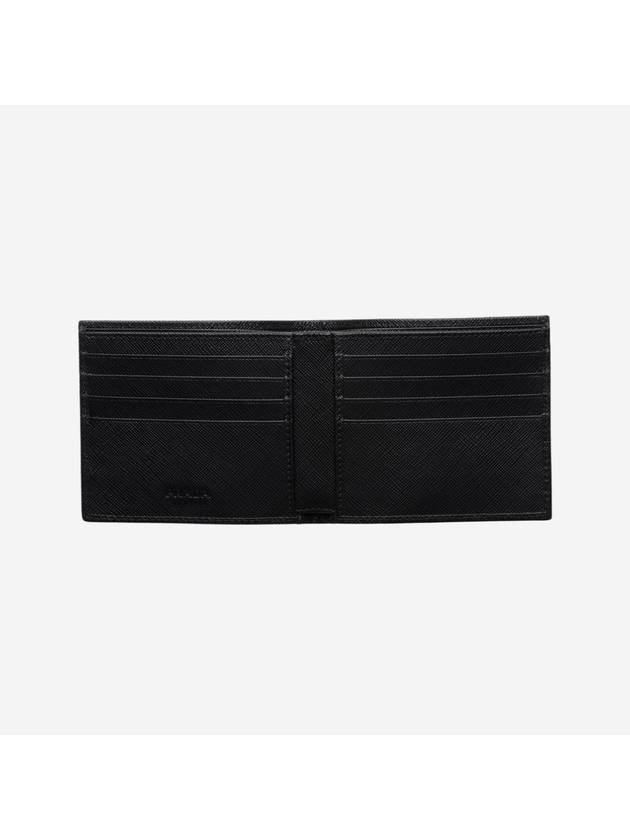 Triangle Logo Re-Nylon Half Wallet Black - PRADA - BALAAN 3