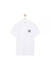 Anagram Crew Neck Cotton Short Sleeve T Shirt White - LOEWE - BALAAN 2