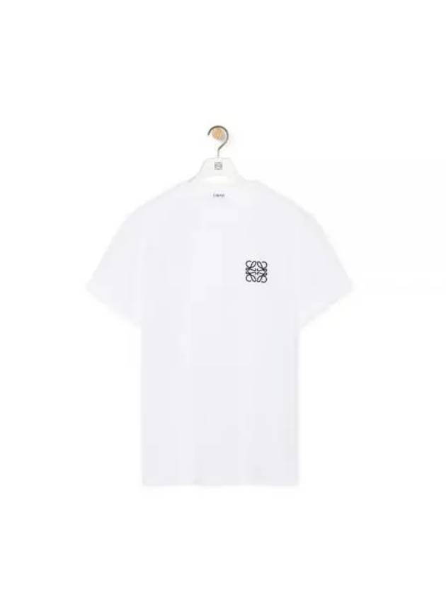 Anagram Crew Neck Cotton Short Sleeve T Shirt White - LOEWE - BALAAN 2