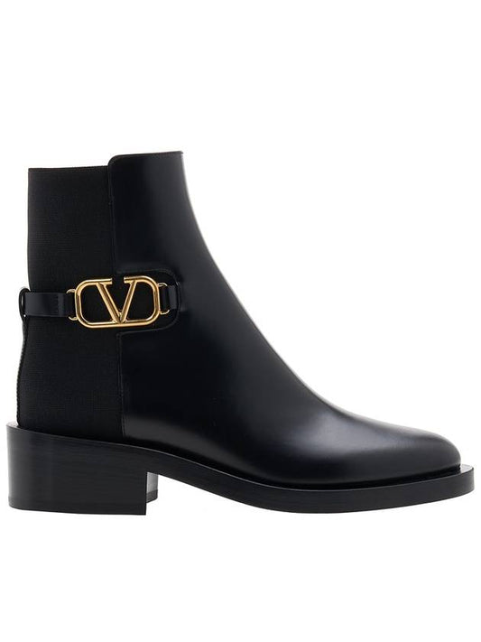 V logo Chelsea boots black - VALENTINO - BALAAN 1