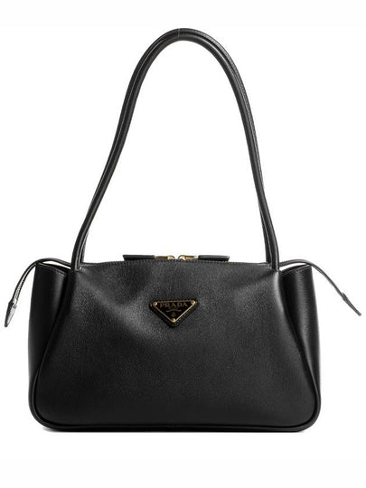 Triangle Logo Medium Shoulder Bag Black - PRADA - BALAAN 2